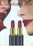 PUBLICITE ADVERTISING 1989   DIOR maquillage rouge à lèvres