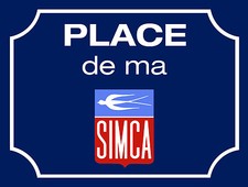 Plaque de rue métal 15x20cm