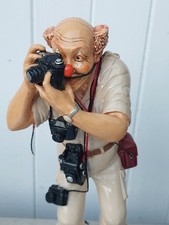 Curiosité Déco  " LE CLOWN PHOTOGRAPHE "  appareil photo signé Judi 1986