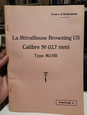 La mitrailleuse Browning Us Calibre 50 ( 12,7 Mm ) Type M2.HB