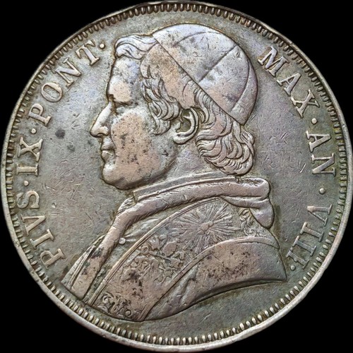 Vatican scudo 1853 rome - vatican,