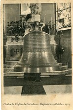 Carte Cloche de l'église de CORBEHEM Baptisée le 19 octobre 1924
