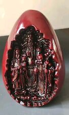 Sculpture Oeuf craquelé Mythique/Les 3 x Sages Chinois/Les 3 Astres du Bonheur