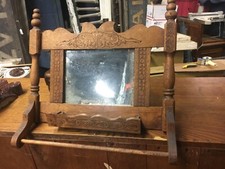 c1900 oak bathroom towel bar