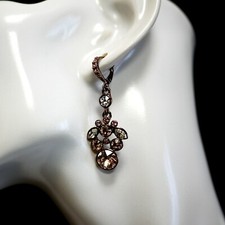 GIVENCHY rose tone earrings bracelet set made with SWAROVSKI elements