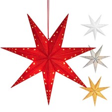 Étoile Noël Papier Étoile 60 Cm Grand Laterne 60Cm Noël Lumière Décoration