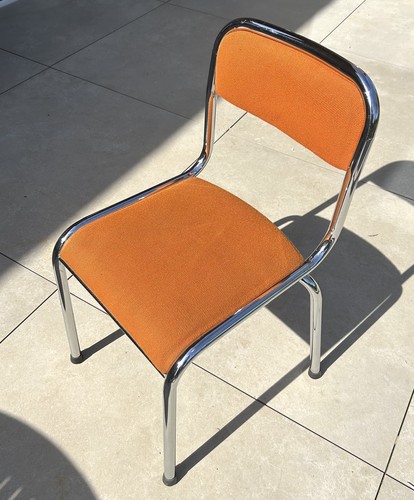 Groovy orange metal chrome - groovy, 70s