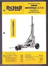 ▬►Prospectus Original  RICHIER PERFORATRICE UNIVERSAL D.T.H  - VOLE VR 3 - VR 4