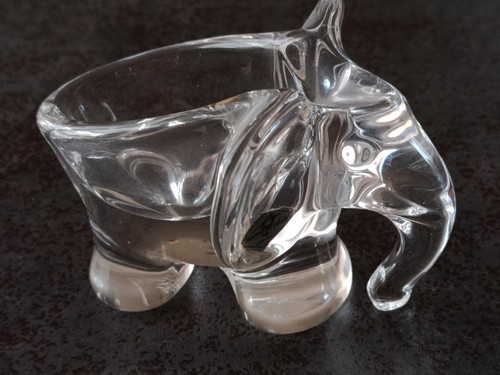 éléphant cendrier cristal - cendrier, en