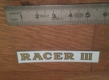 Transfert logo "RACER III" pour Canot Boat HORNBY MECCANO