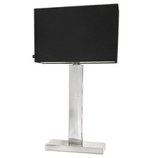 Lampe De Table Chromée Noire