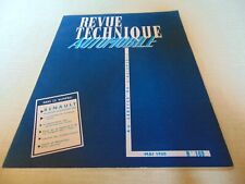 Renault Floride et Gordini Revue Technique Automobile N° 169 1960 RTA