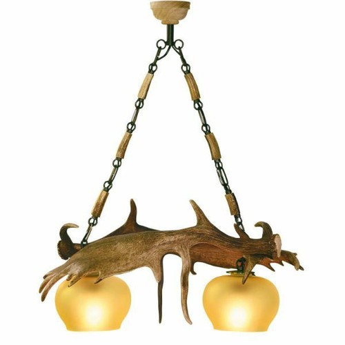 Lustre avec vrai - bois, de