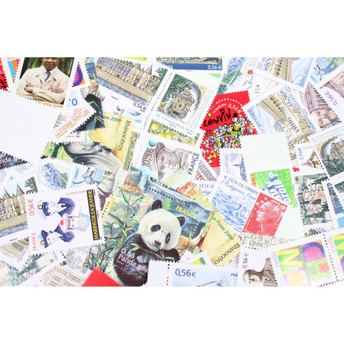 Lot 100 timbres france - lot,