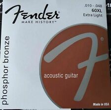 Jeu de cordes FENDER 60XL 10/48 phosphore bronze 0730060402 guitare acoustique