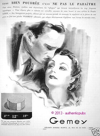 Publicite gemey poudre beaute - poudre,