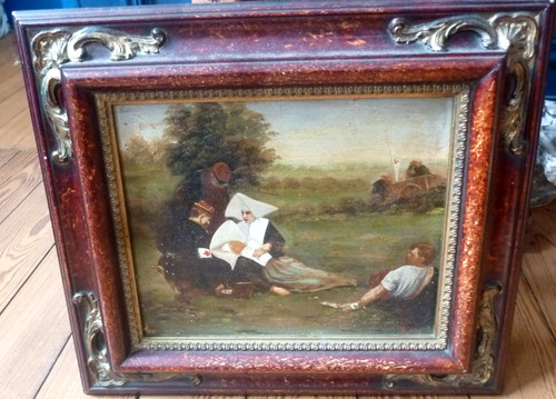 Tableau ancien mottet - tableau,