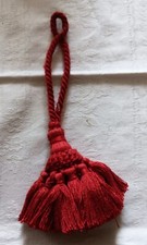 Ancien pompon bordeaux de