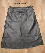 Jupe En Cuir Noir H&M En