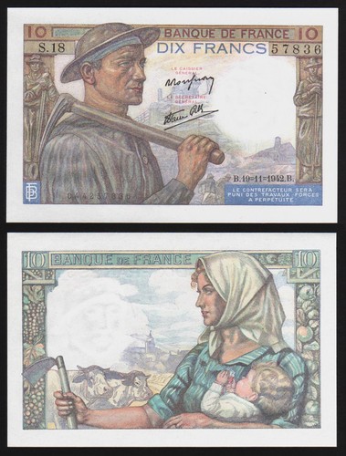 Billet france 10 francs - 10,