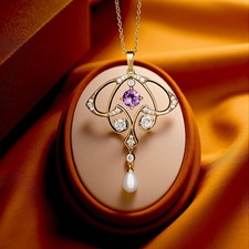 Collier Pendentif Doré