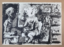 Lithographie noir et blanc