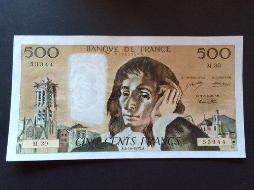 500 francs pascal - 500, 04/10/1973