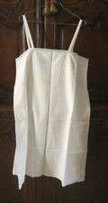 ancienne chemise de jour a bretelles  cache corset coton dentelle
