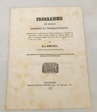 Programme des produits chimiques et pharmaceutiques - Léo Frenot - 1850