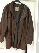 Manteau  3/4 Homme cuir marron T3  "DAVILUX"