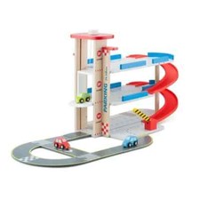 New Classic Toys,  parking garage 57,5 cm bois et plastique  4 parties