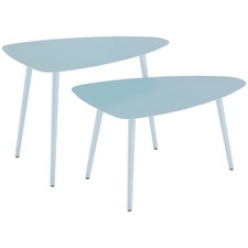 Outsunny Lot de 2 tables