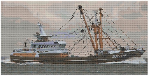 Kit broderie trawler - de,
