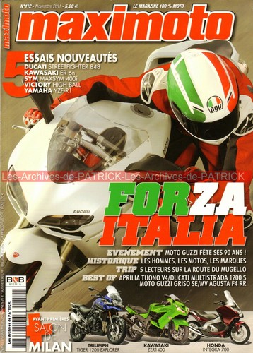 Maxi moto 112 - ducati, 848