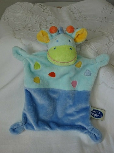 Doudou plat girafe mots - ,