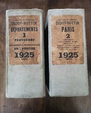 2 gros bottin Paris ANNUAIRE DIDOT BOTTIN TOME 1 et 2 1925