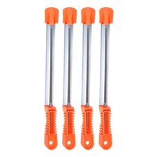 4pcs Tronçonneuse Fichier, 5/32" (4mm) Râpe Double Coupe Affûtage Guide Poignée