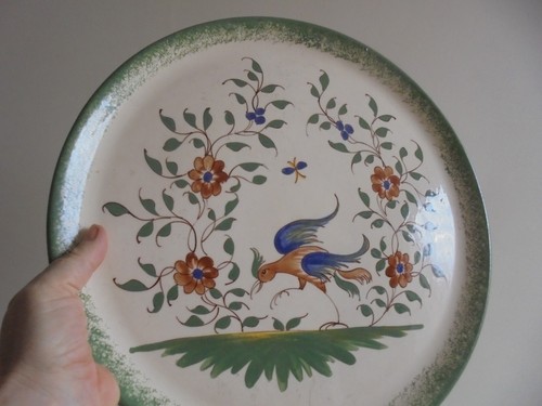 Grand plat rond - , à