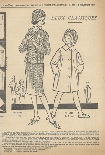 Patron tailleur jupe veste - patron,