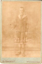 *11362 Photo CDV  Grand Format Portrait " AD Braun & Cie à Paris "