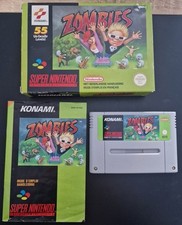 RARE - ZOMBIES COMPLET BOÎTE NOTICE SUPER NINTENDO SNES PAL FAH