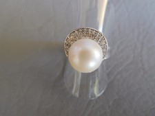 Bague perle naturelle oxyde - perle,