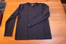 Hollister – T shirt col rond bleu marine Homme S TBE