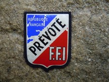 C 20 . MAQUIS . F F I . PREVOTE . WW2 . MODELE  TISSU  IMPRIME . TRES  RARE