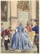 Auguste LEROUX .Casanova.  Casanova rencontre Catherine II de Russie ...... II