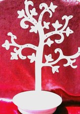 Très joli présentoir Blanc 26 trous+14 feuilles pour Boucles D Or, Bas rangement