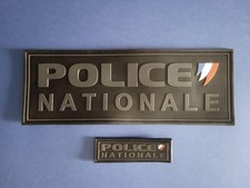 POLICE NATIONALE - ELR - DUO DE BANDES PVC 3D POUR GILET (version 4)