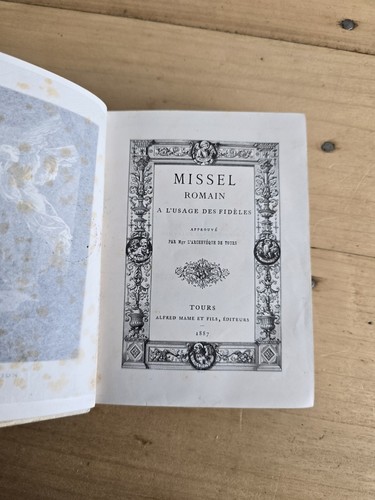 Missel romain usage - missel, l'usage