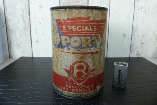 Ancien bidon huile - ancien, d