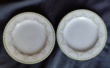 Théodore Haviland 2 assiettes à gâteau en porcelaine à barbeaux D 17,7 cm